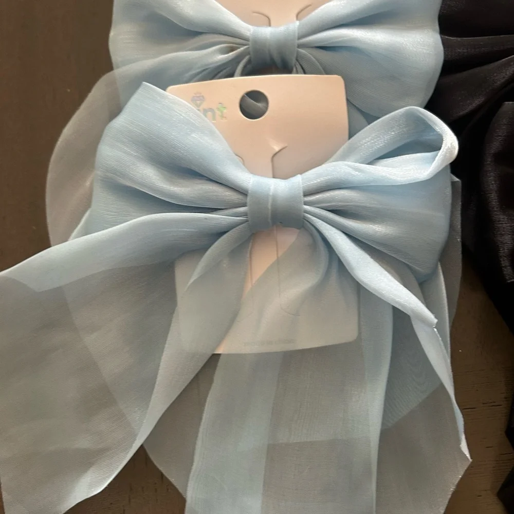 😍Set of 11 Elegant Sheer Hair Bows Set